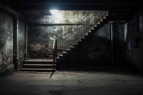 Premium AI Image | Exploring the Empty Basement of an Abandoned ...