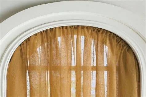 6 Simple Steps on How To Hang Curtains On Arched Window - Krostrade in ...