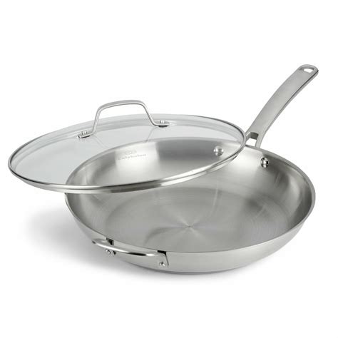 Calphalon Stainless Steel 12" Frying Pan with Lid & Reviews | Wayfair