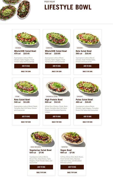 Chipotle Mexican Grill Menu With Prices (Updated: May 2024)