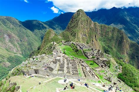 Premium Photo | Machu Picchu, aerial view