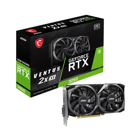 MSI GEFORCE RTX 3050 VENTUS 2X XS 8G OC GRAPHICS CARD - Nexcom Computers