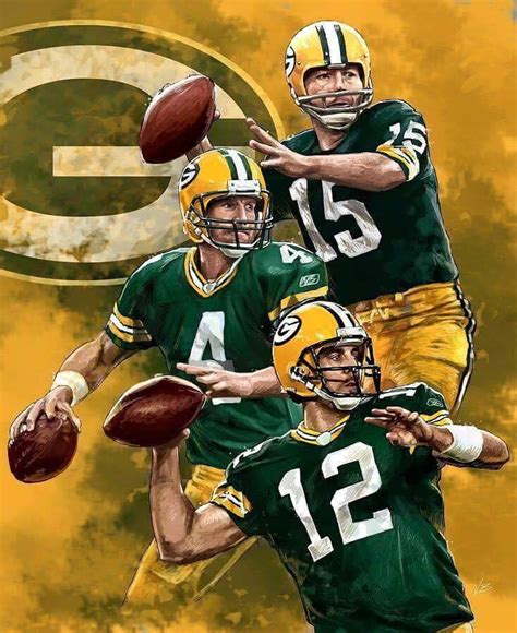 Bart Starr, Aaron Rodgers, and Brett Favre - 15-4-12 - Green Bay ...