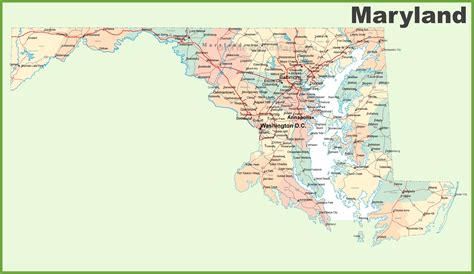 Maryland Map With Cities And Towns – Verjaardag Vrouw 2020