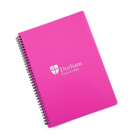 A4 Polyprop wiro notebook Pink at Durham University Official Shop