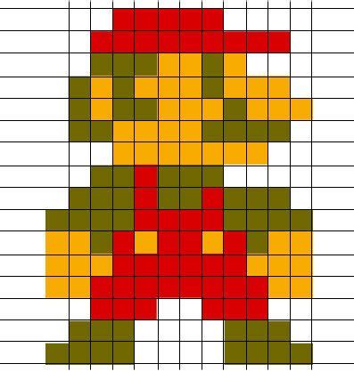 8-bit mario grid - Google Search | Cuadricula para dibujar, Fondos de ...