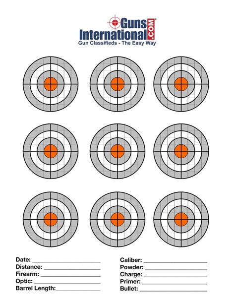 Pin on GunsInternational.com Shooting range targets