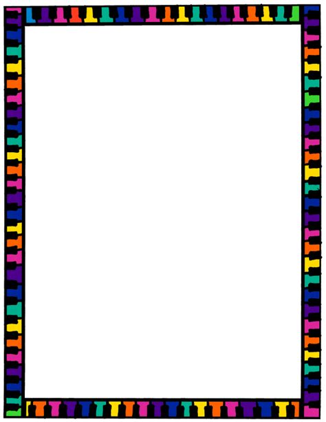 colorful border design drawing - Clip Art Library