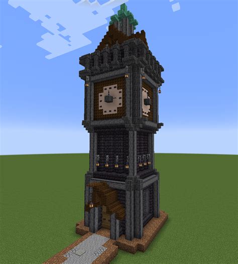 Clock tower test for an SMP : r/Minecraft