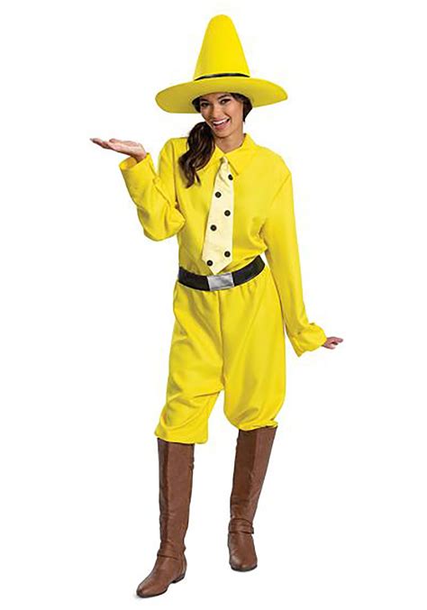 Curious George Adult Person In The Yellow Hat Costume Clothing, Shoes ...