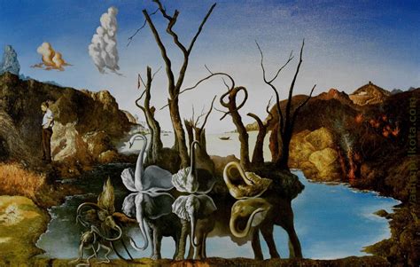 Swans Reflecting Elephants | Salvador dali art, Salvador dali, Dali ...