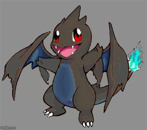 Kuro the Charmander-Mega Charizard X-Mega Charizard Y fusion. (Black ...