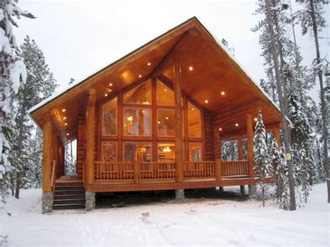 70 Fantastic Small Log Cabin Homes Design Ideas (65 | Small log cabin ...