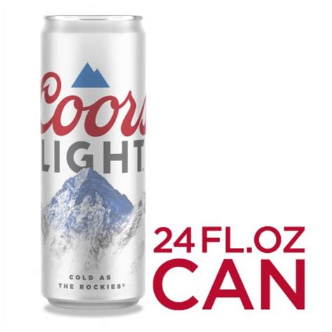 Coors Light American Light Lager Beer Single Can, 24.0 fl oz - King Soopers