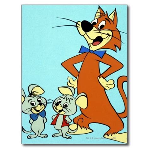 Pixie And Dixie And Mr Jinks Posing Postcard | Vintage cartoon, Retro ...