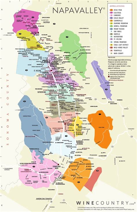 California Wine Country Map Napa | Printable Maps