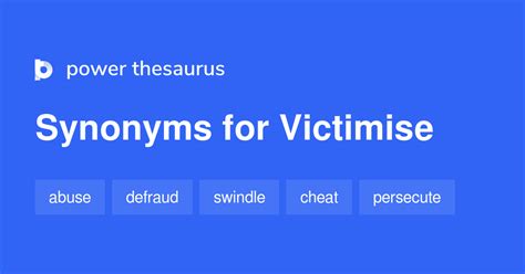 Victimise synonyms - 106 Words and Phrases for Victimise