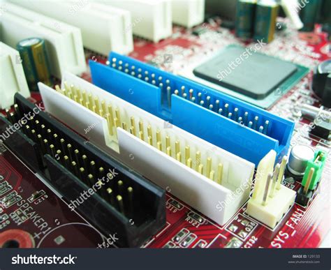 Motherboard - Ide Slots Stock Photo 129133 : Shutterstock