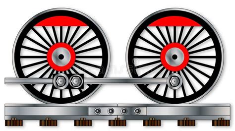 Train Wheels Connected Stock Illustrations – 9 Train Wheels Connected ...