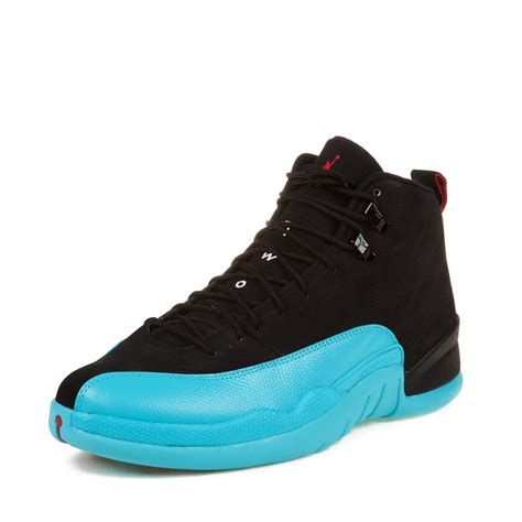 Nike - Nike Mens Air Jordan 12 Retro "Gamma Blue" Black/Gym Red 130690 ...