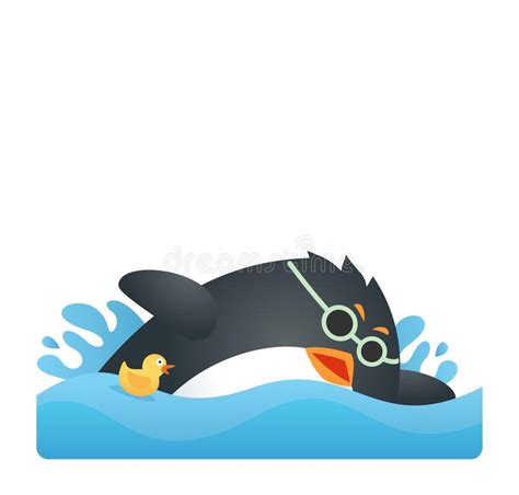 Penguin Swimming Clipart - 55+ Koleksi Gambar