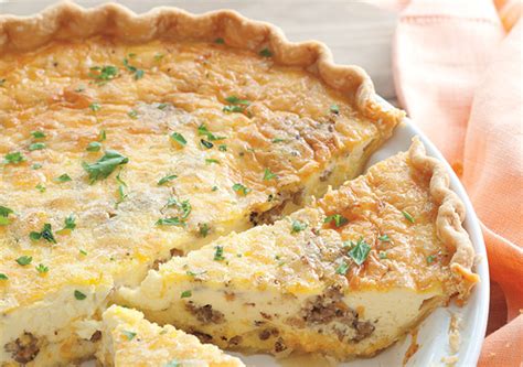 Sausage, Egg, and Cheese Quiche Recipe