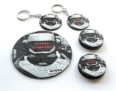 Lethal Company Merch Keychains Coasters Magnets Video Game Gifts Fridge ...