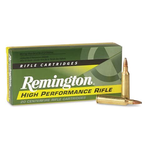 Remington, .22-.250 Rem., PSP, 55 Grain, 20 Rounds - 12062, .22-250 ...