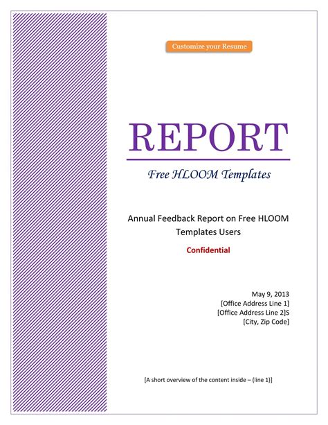 Cover Page Of Report Template In Word in 2021 | Page template, Cover ...