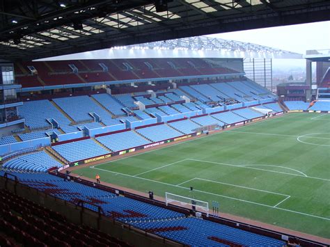 The Trinity Road stand at Villa Park, home of Aston Villa Football Club ...