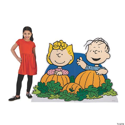 Peanuts® Linus & Sally Halloween Cardboard Stand-Up | Oriental Trading