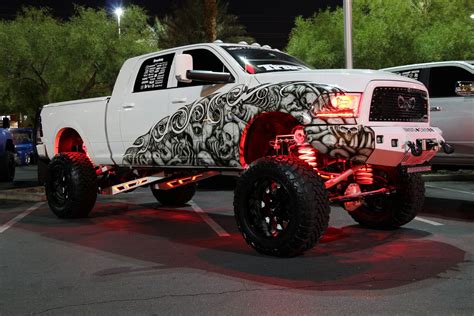 Lifted Dodge Ram Truck Sema - Off Road Wheels | Custom trucks, Trucks ...