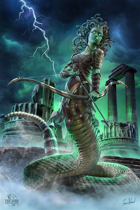 Medusa – Tom Wood Fantasy Art