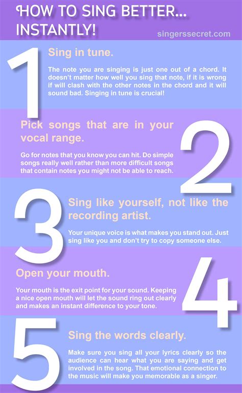 Sing better instantly with these 5 easy steps. www.singerssecret.com # ...