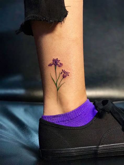 Iris Tattoo by @jayshintattoo | Iris tattoo, Violet flower tattoos ...