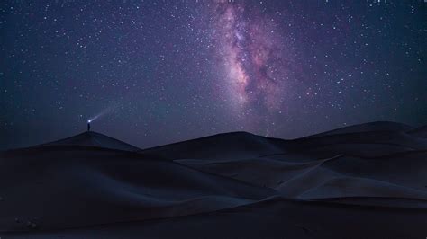 Dubai Desert At Night