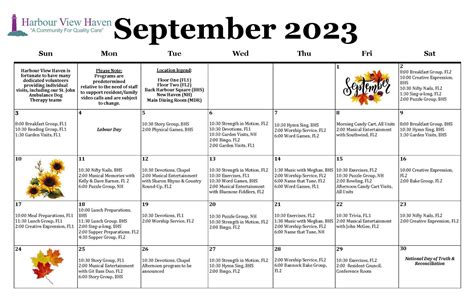 September 2023 Upcoming Events