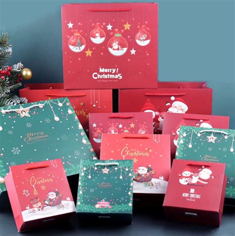 Amazon.com: Christmas Bags Bulk Set/ 24pcs/ 7 Styles - 10 Large 10 ...