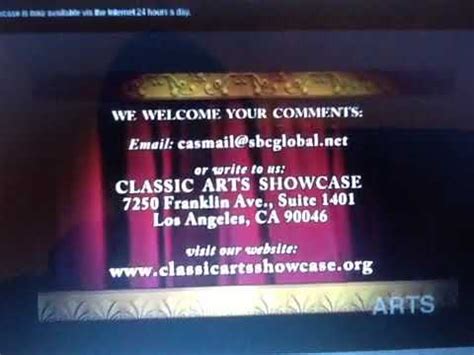 Classic Arts Showcase Comments - YouTube