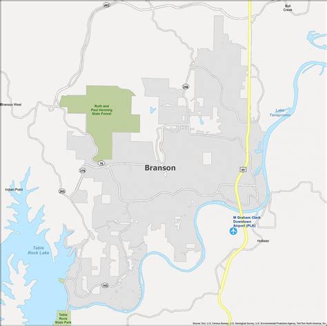 Branson Missouri Map - GIS Geography