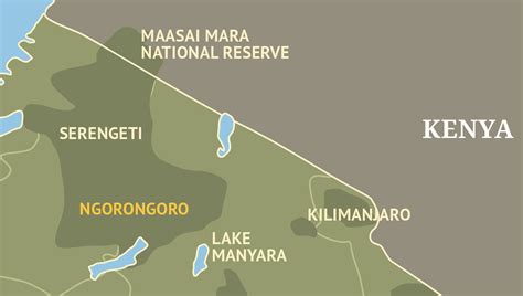 Ngorongoro Conservation Area Map