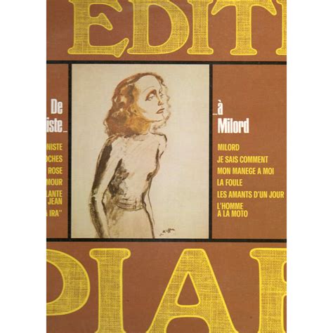 Edith piaf vol. 1 - de l'accordéoniste à milord by Edith Piaf, LP with ...