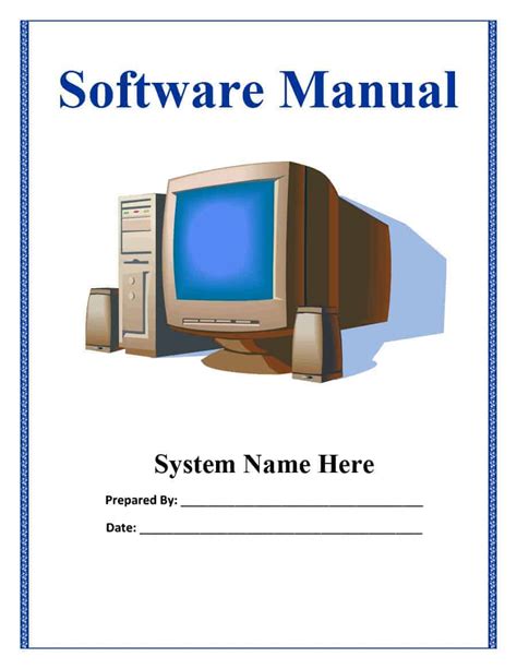 System User Manual Template | HQ Printable Documents