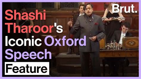 The Shashi Tharoor Oxford Union Storm Of 2015 - YouTube