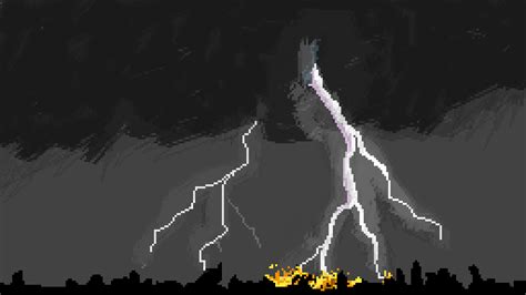 Pixilart - GIF thunderstorm by Lyyger