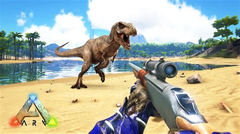 ARK: Survival Evolved - SNIPER RIFLE HUNTING DINOSAURS! (ARK: Survival ...