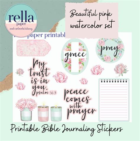 Bible Journaling Stickers INSTANT DOWNLOAD Printable | Etsy