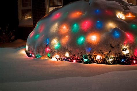 Snow Covered Christmas Lights Pictures, Photos, and Images for Facebook ...