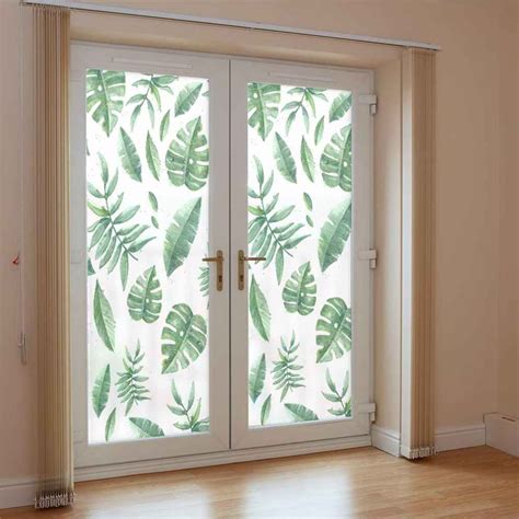 Leaf Glass Sliding Door Window Stickers | Shopee Philippines