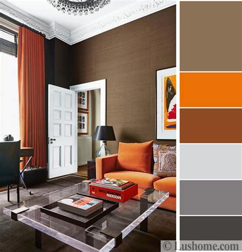 orange color scheme living room Orange room living burnt hgtv country ...